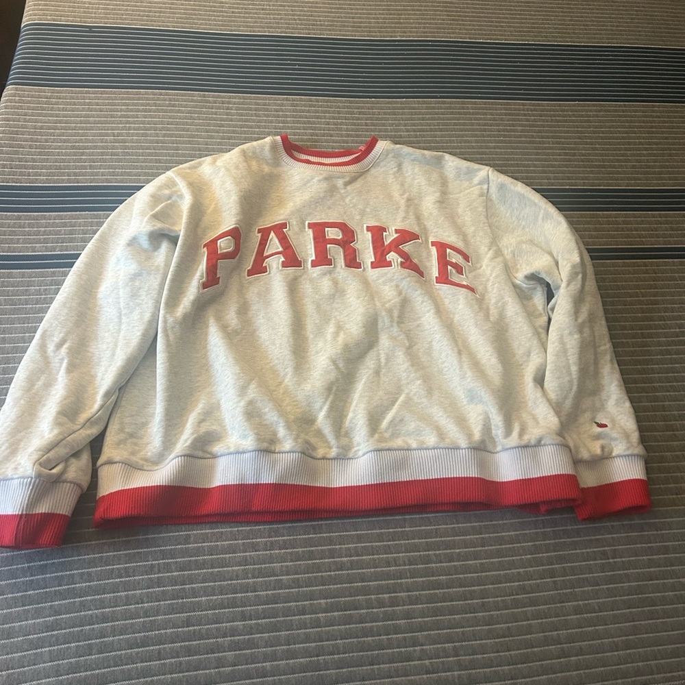 Parke Gray and Red Sweatshirt